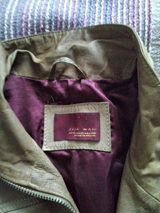 Мъжко яке естествена кожа Zara men