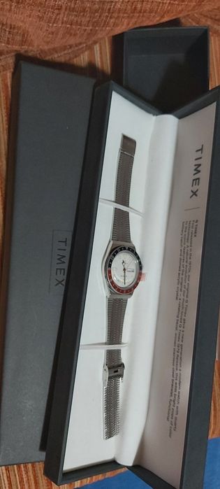 Timex Q Reissue Quartz, 38mm, Stainless Steel