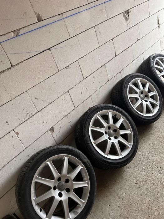 Vând jante 5x112 r17 butuc 57.1 cu cauciucuri