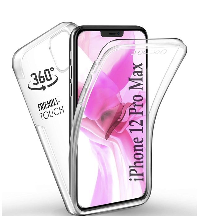 Husa CRYSTAL 360° fata + spate iPhone 12 , 12 Mini, 12 Pro, 12 Pro Max