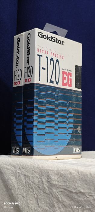 Видео кассеты Gold Star 120 минут. В коллекцию .