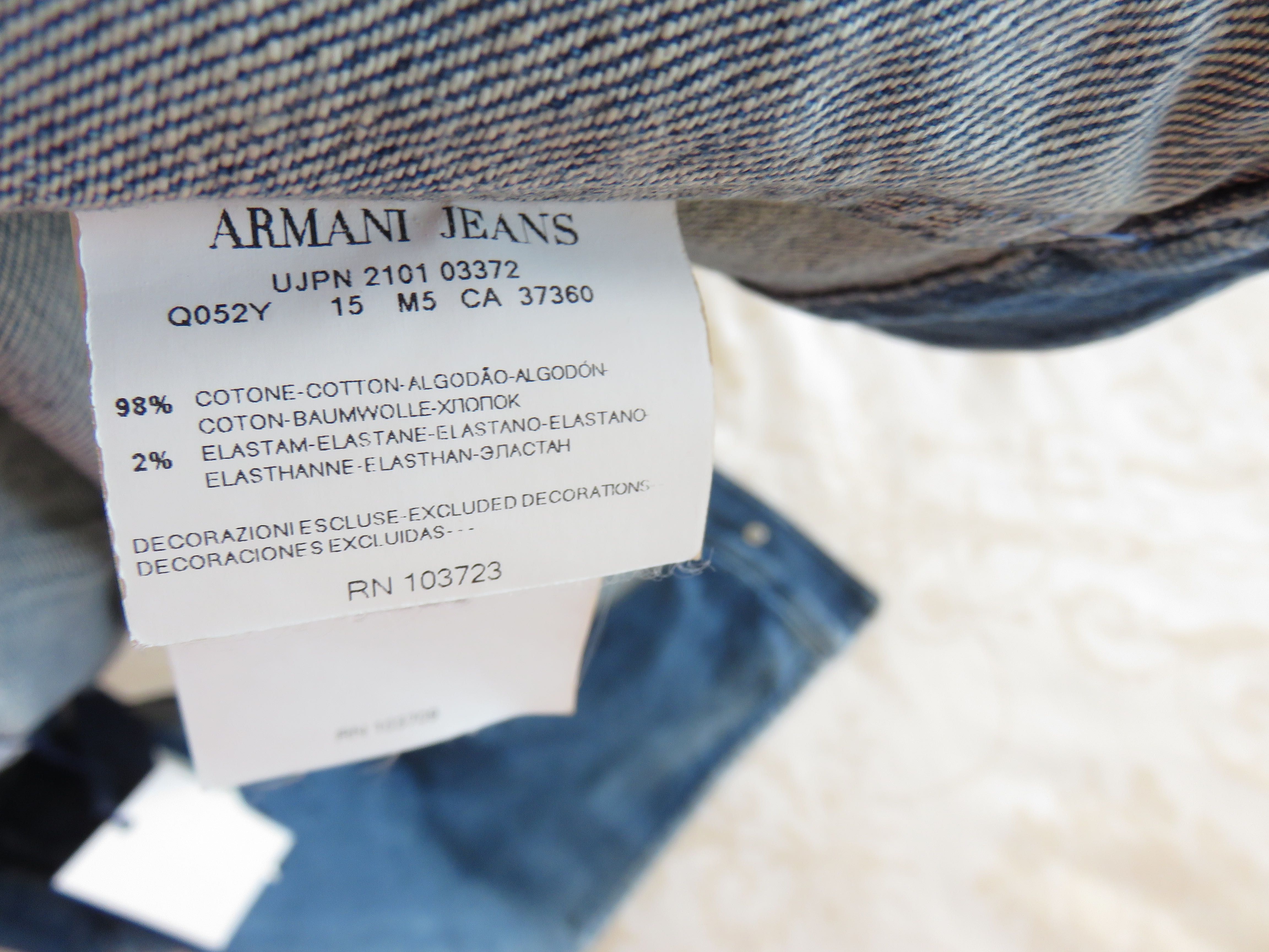 Късо дънково яке/елече Armani Jeans, S - M, ново