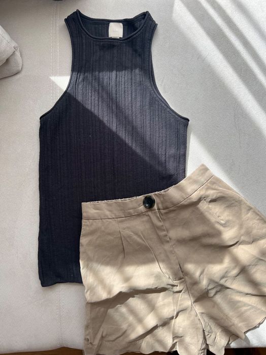 Сет къси панталонки и потник H&M