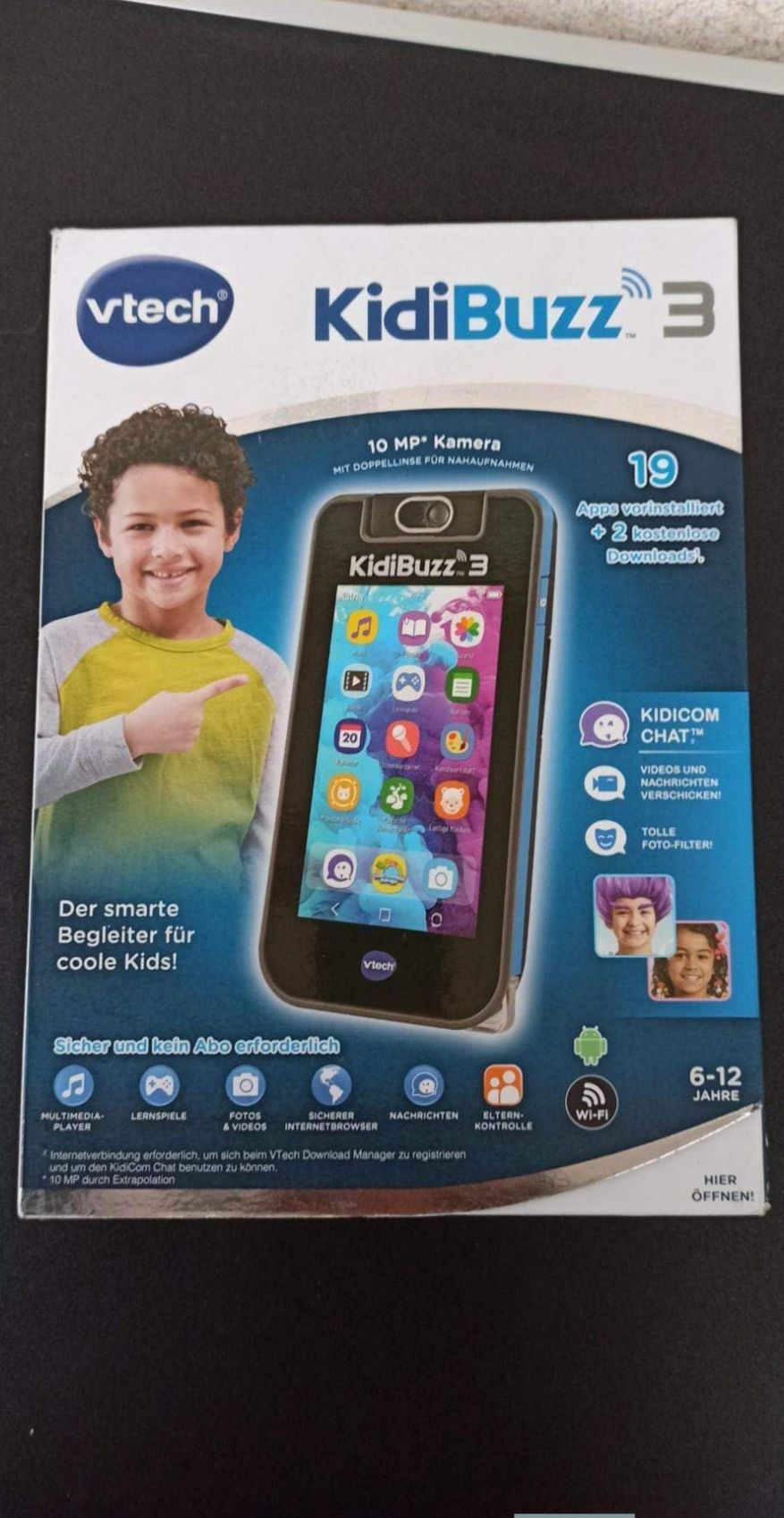 vtech kidibuzz 3 telefon smart doar in germana copii fete baieti wifi