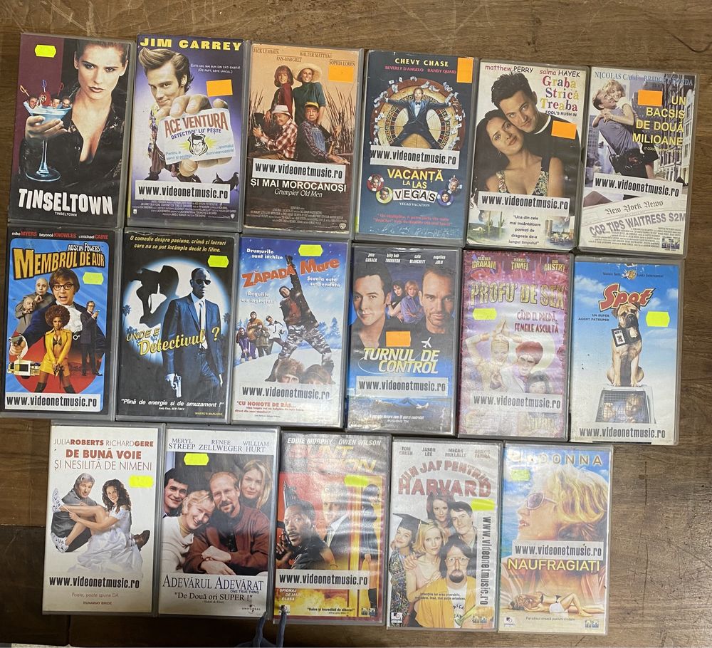 Casete video VHS, filme Comedie, subtitrare limba română  25-26-27-37