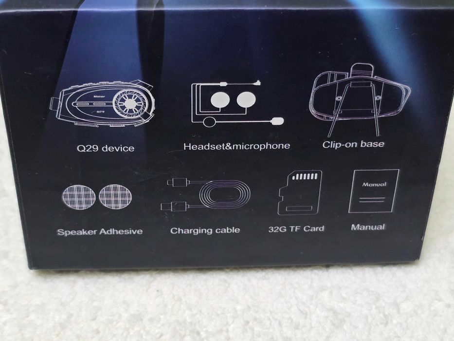 Camera HD motorcycle wireless Helmet Headset Q29 intercomunicator