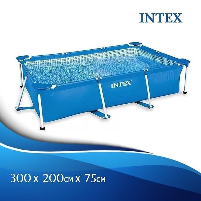 Каркасный бассейн 300×200×75 стойка бассейн INTEX karkasli basseyn