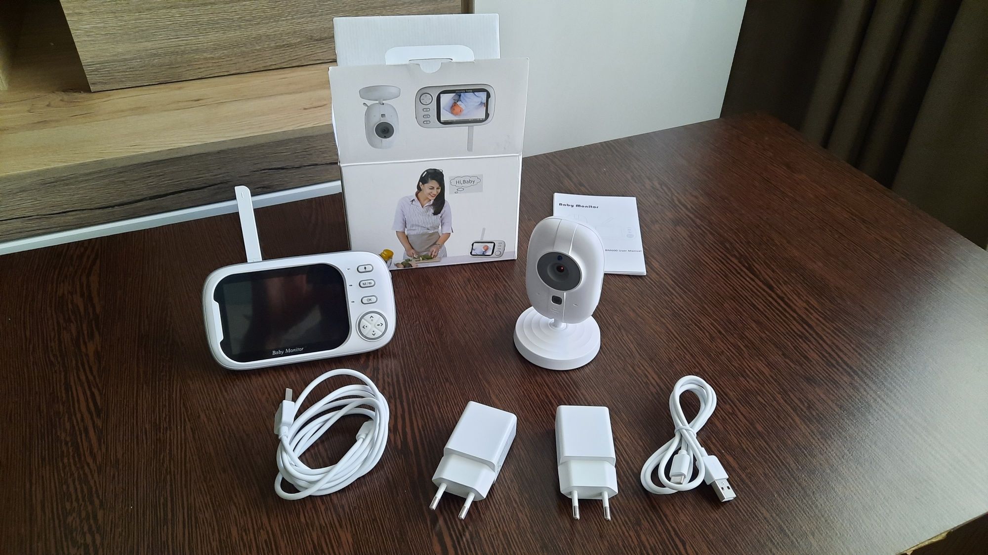 Baby Monitor si Camera Audio-Video Wireless Pentru Supraveghere Bebe,
