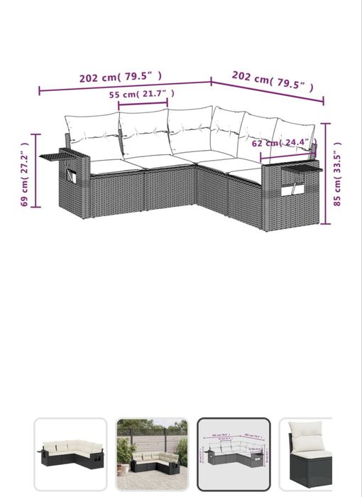 Vând canapea de exterior(terasă)