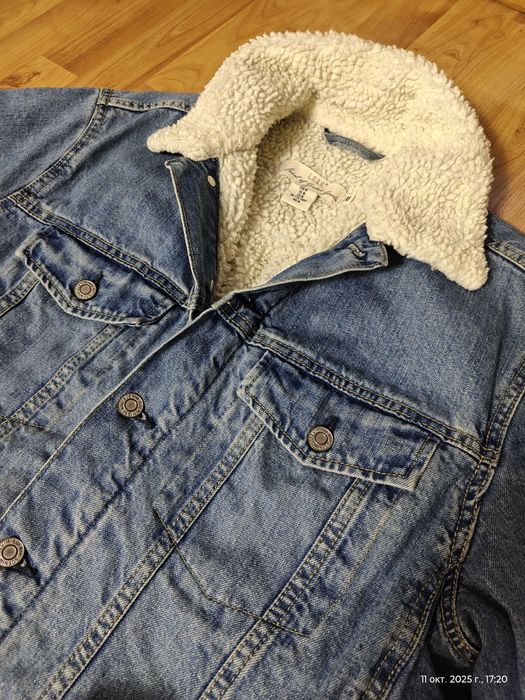 Куртка джинсовая L.O.G.G (Германия),зима,шерпа,оригинал,новая,р-р 48