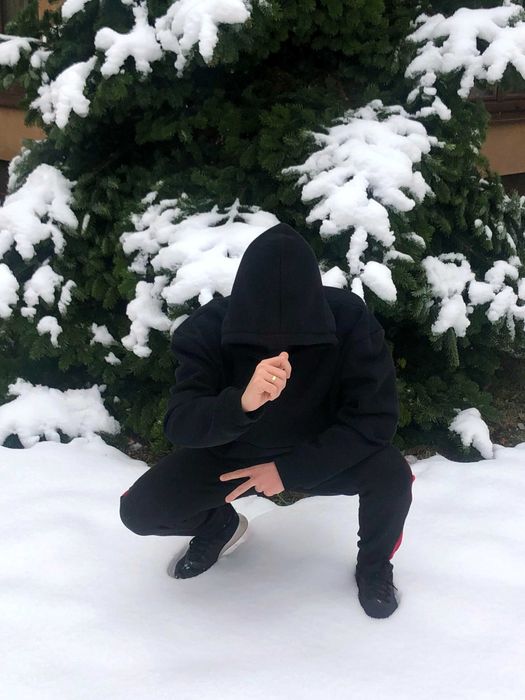 Hanorac negru de barbati / femei - Kanye West - YEEZY GAP BALENCIAGA