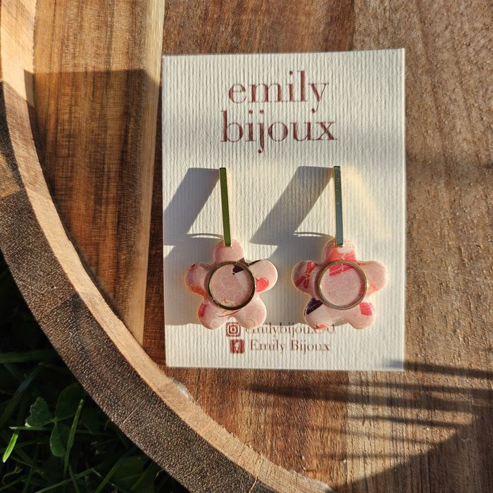 Cercei handmade din lut polimeric