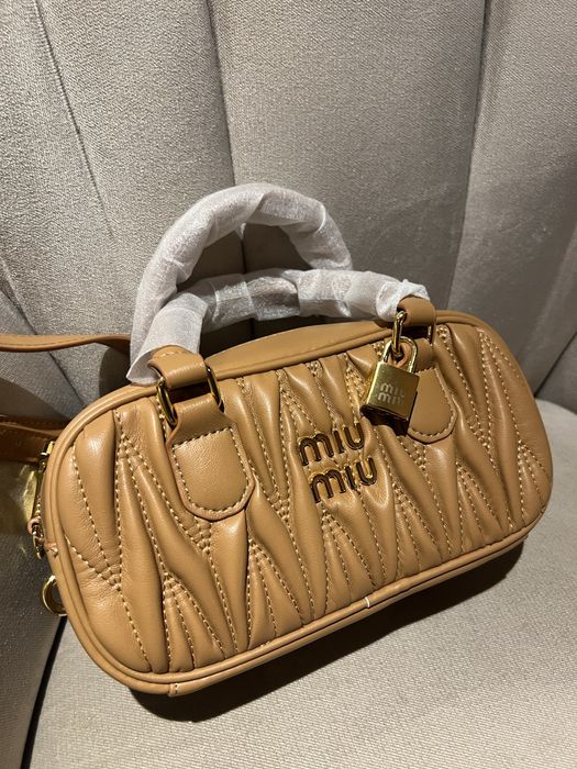 Чанта Miu Miu-Arcadie camel