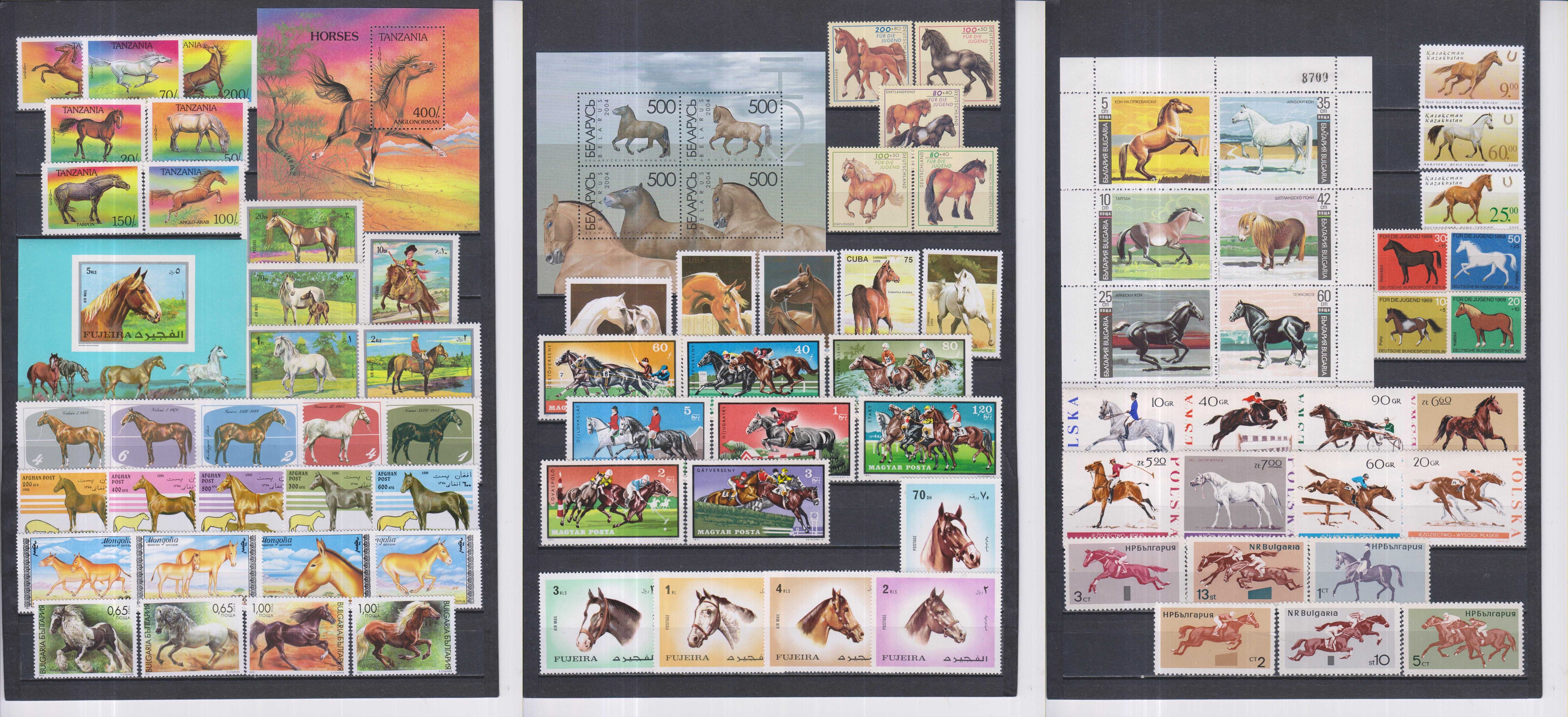 Lot de timbre cu animale domestice