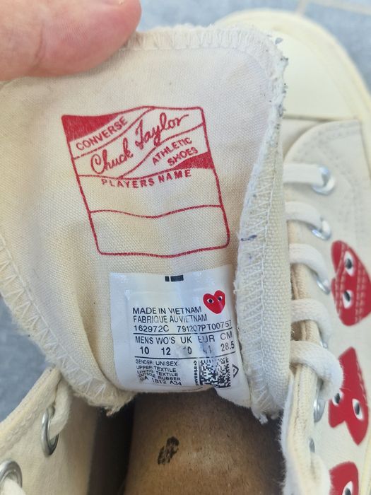 Converse x CDG (nu nike, jordan, new balance, asics)