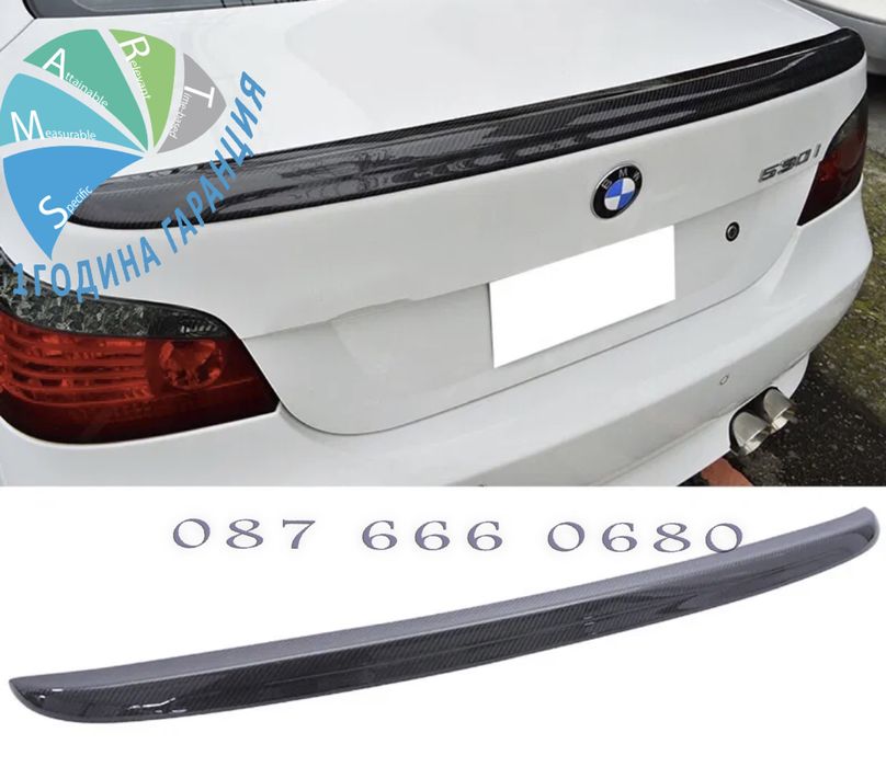 Лип спойлер багажник BMW E60 5 сериа lip spoiler M бмв е60 M5 style