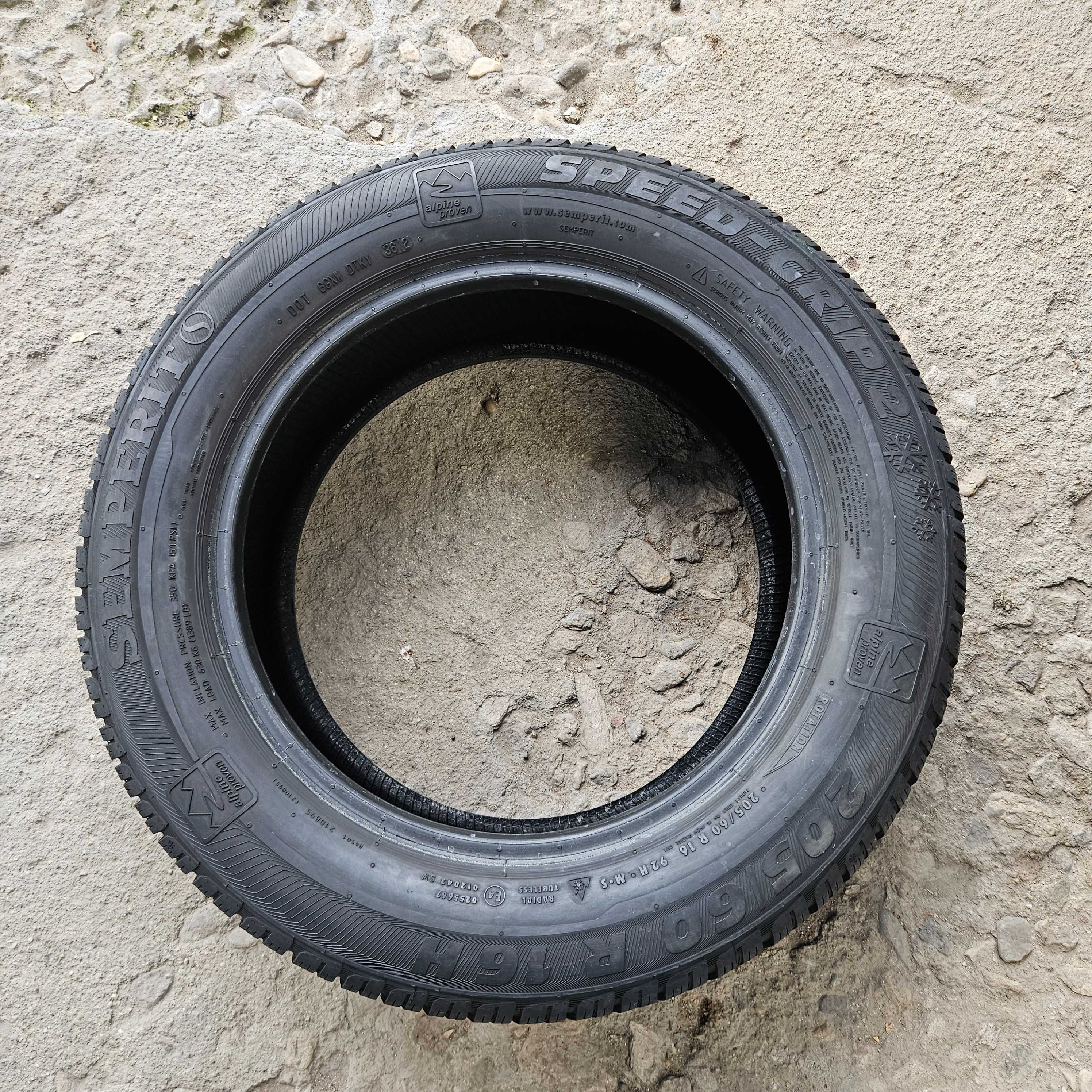 2 зимни гуми 205/60R16 Semperit Speed-Grip 2 92H M+S 3PMFS
