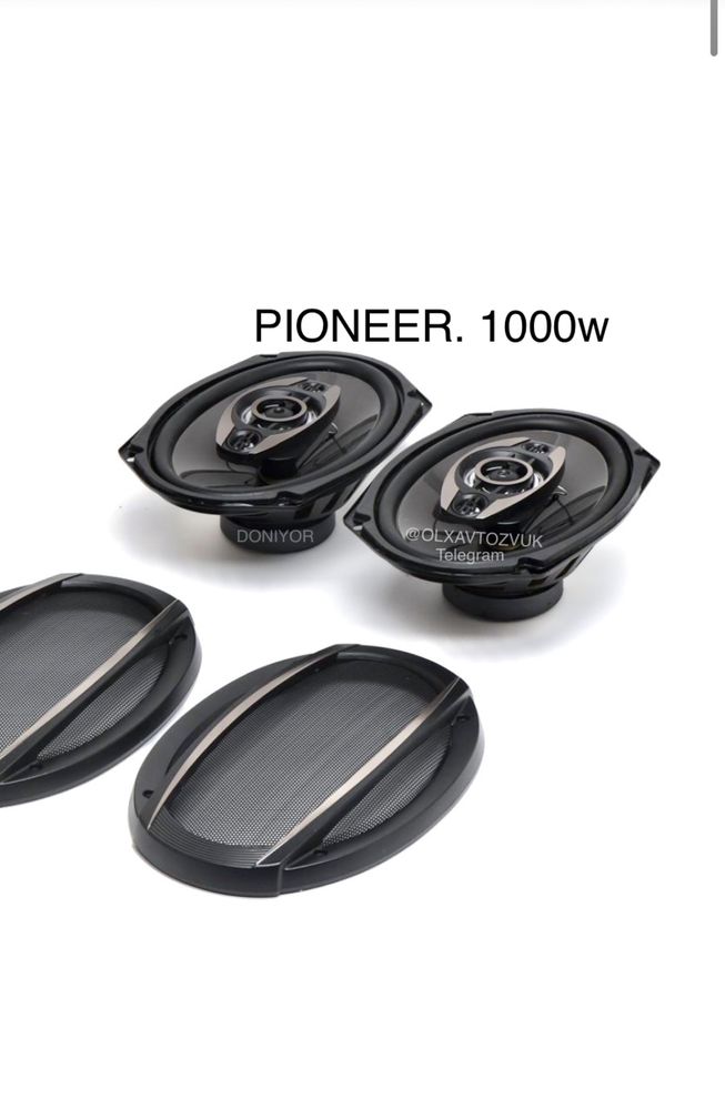 Pioneer 1000w калонка янги 2 та чети резинкали пишалкали сеткаси бор