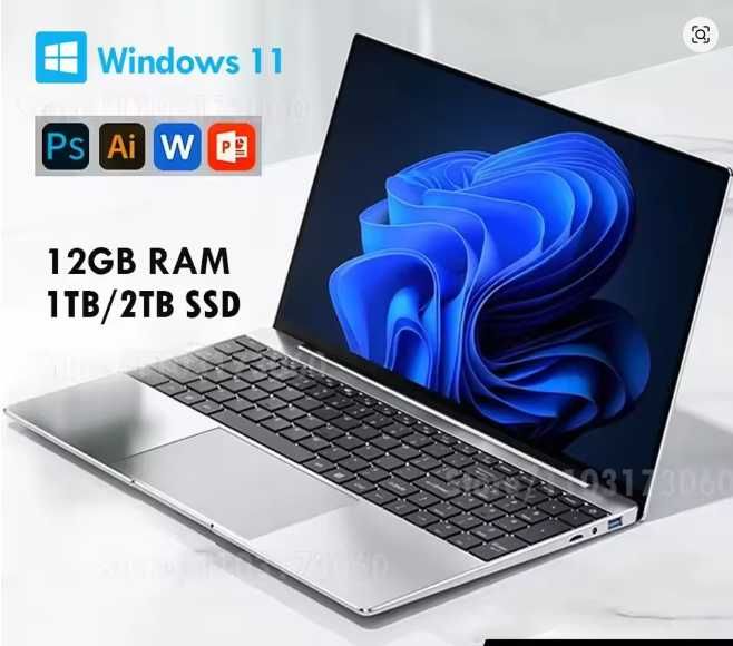 Laptop Ultra Slim, Windows 11, 14'', 256GB SSD, 12GB RAM,Garantie NOU