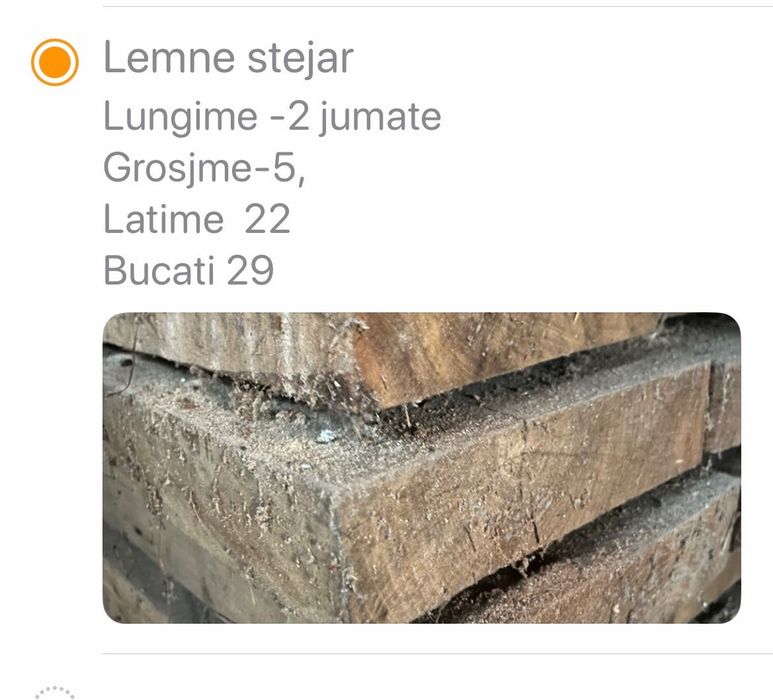 Vand lemn de stejar uscat din 2009 - 1 mc