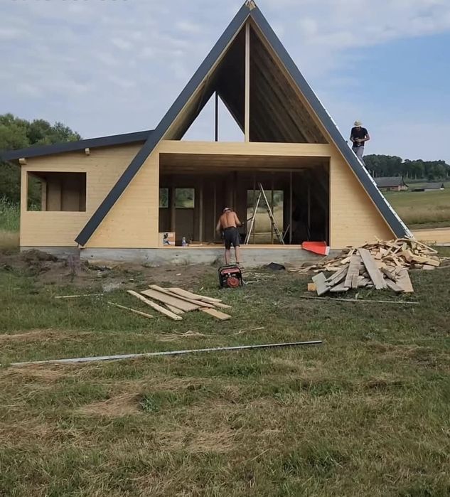 Vand cabane pe structura din lemn