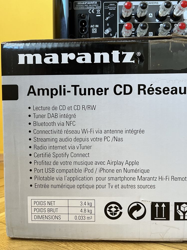 Network Wi-Fi CD radio  усилвател Marantz - Spotify, Bluetooth