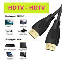 Cablu HDMI Adaptor Tip HDTV, V1.4, Placat Aur Semnal Audio Video 1080P