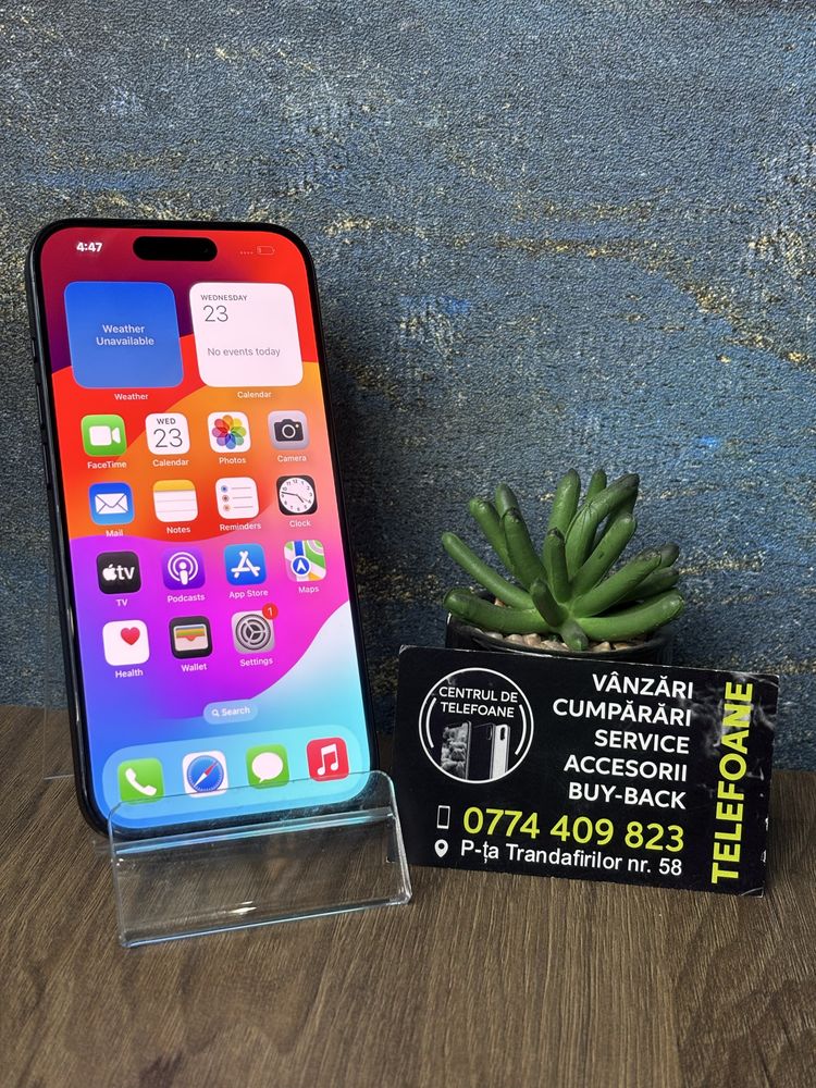 Iphone 15 Pro /128Gb/Garantie Centrul de Telefoane/Rate