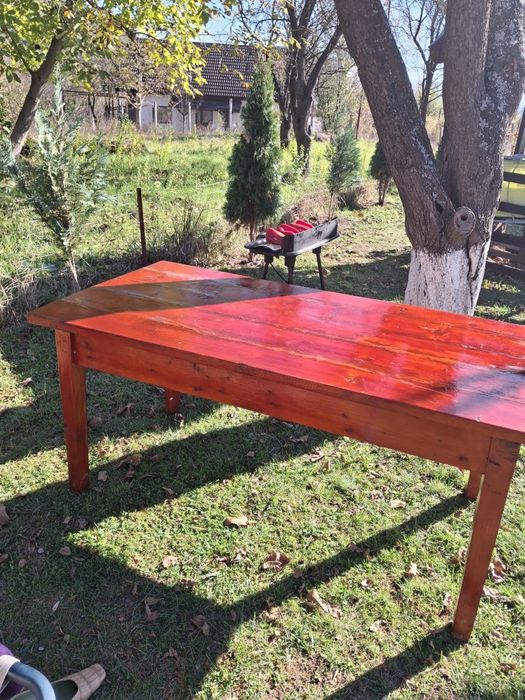 Vand masă din lemn masiv pt. terase sau living