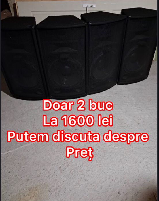 Se vând 2 buc boxe de nuntă