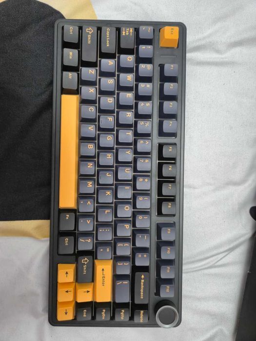 Tastatura mecanica AULA F75 Neagra wifi/bluetooth/cablu, hotswap rgb