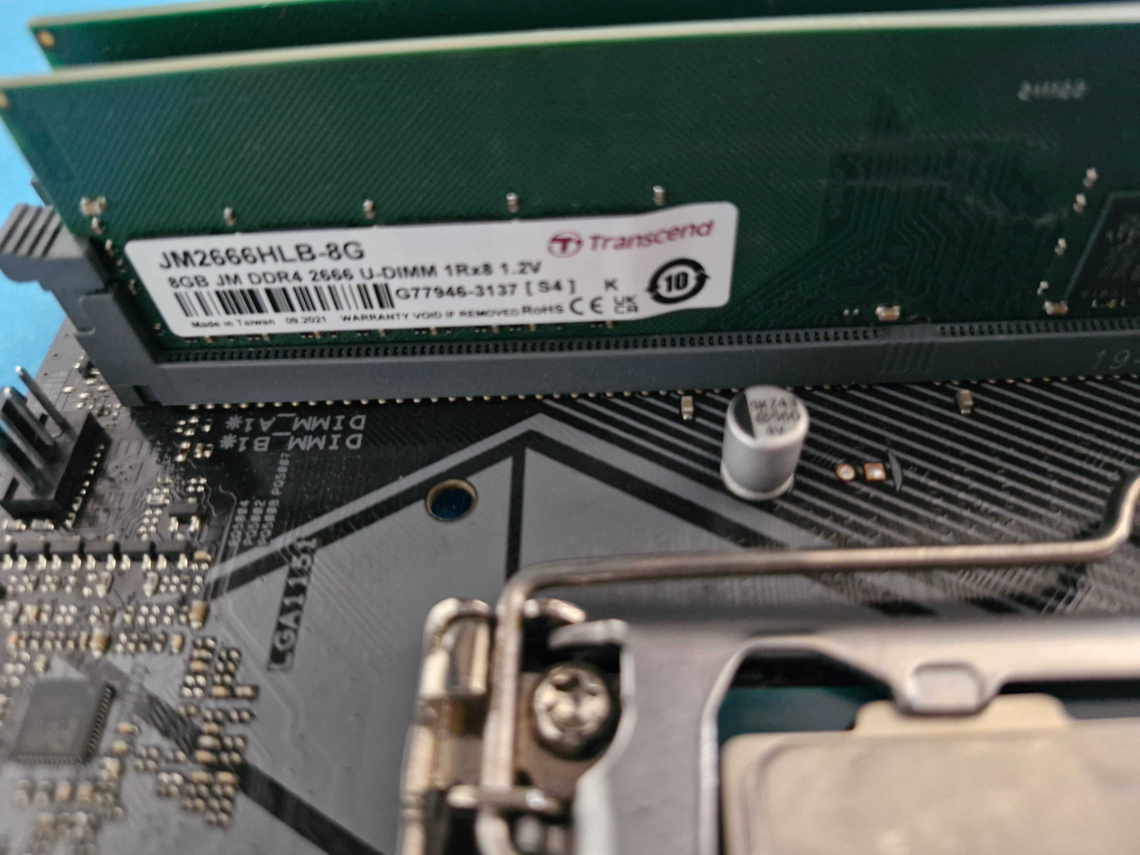Intel Core i5-9400F + ASUS Prime B365M-K + 16GB Transcend DDR4 2666MHz