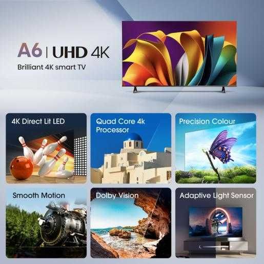 НОВ 50" TV Hisense 4K Direct Lit LED Android Alexa Voice