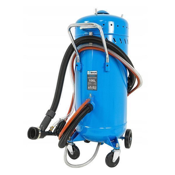 Устройство за външно пясъкоструене с всмукване 105 л baug