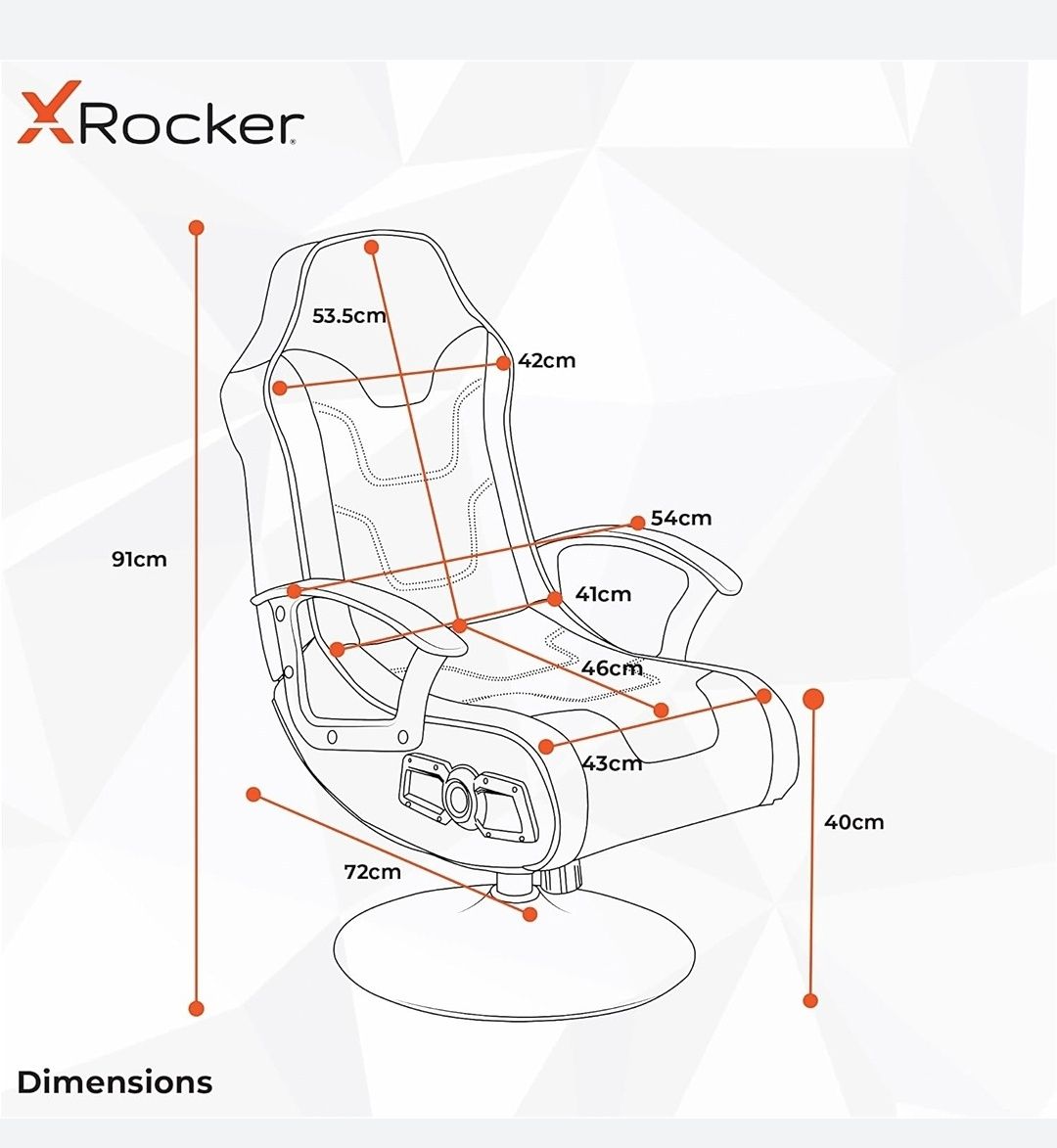 Геймърски стол X Rocker
Това е най-модерния стол за игри!
Облегалката