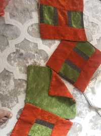 Чехлы велюровые разноцветные 5 шт на маленькие подушки