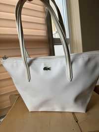 Чанта Lacoste в бяло