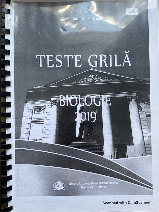 teste grila biologie 2019