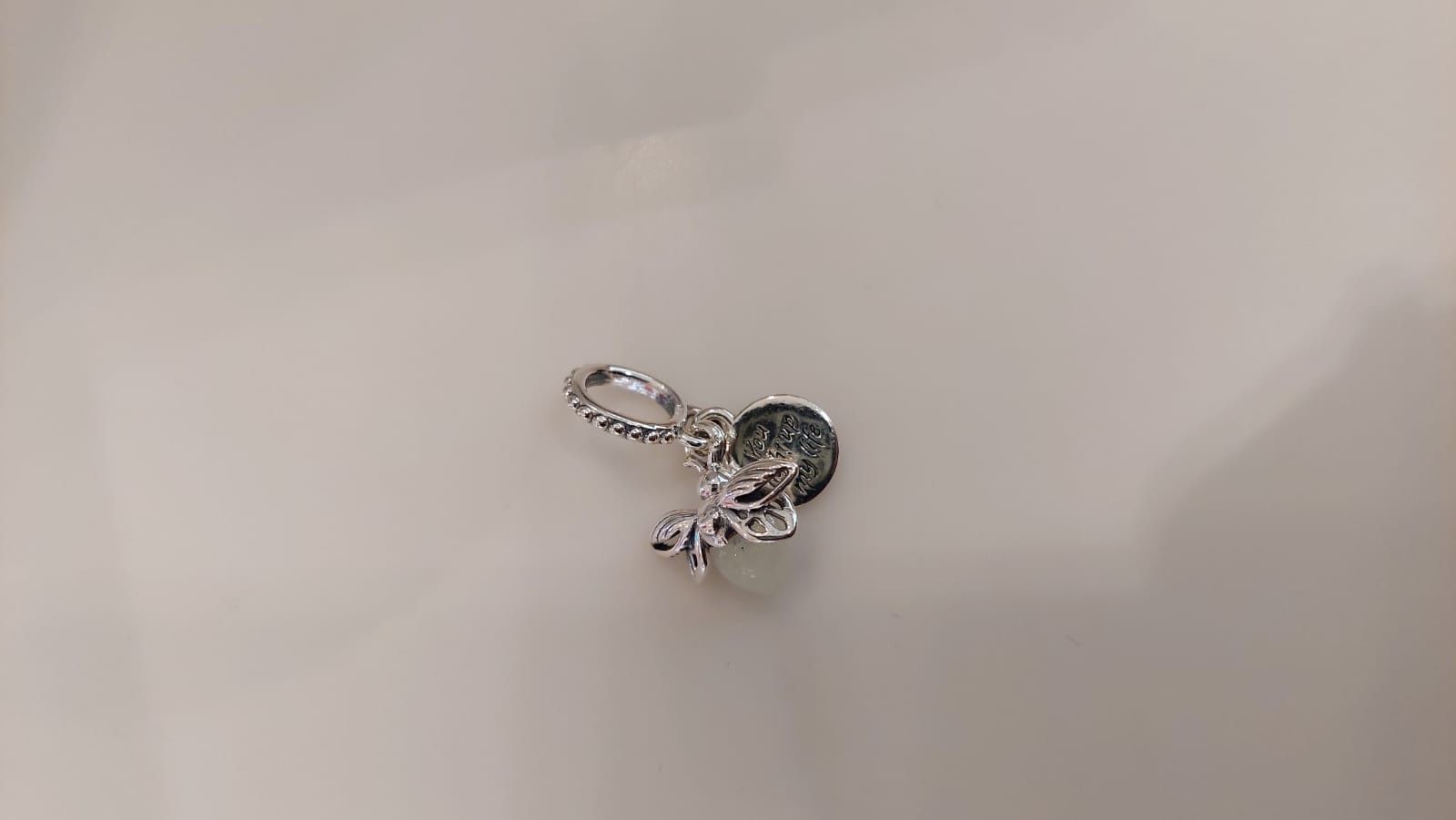 Charm Pandora Licurici fosforescent nou Ag 925