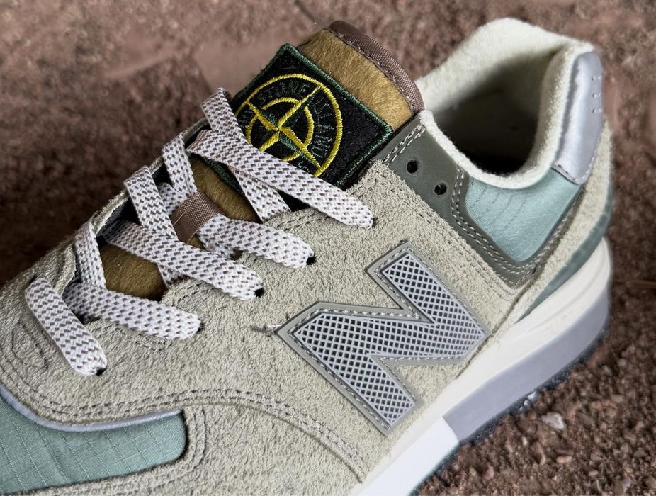 New balance 574 X Stone Island olive green