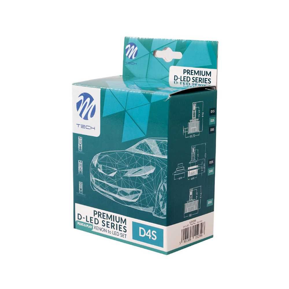 LED крушки фар за дълги светлини D4S, Canbus,12/24V,35W,6000К, 4000 lm