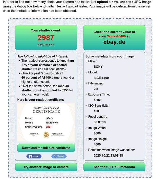 Sony A 6400+Sigma 30mm f/1.4 DC DN