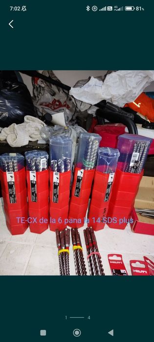 Burghie Hilti noi, SDS PLUS SI SDS MAX
6x100- 25 lei buc