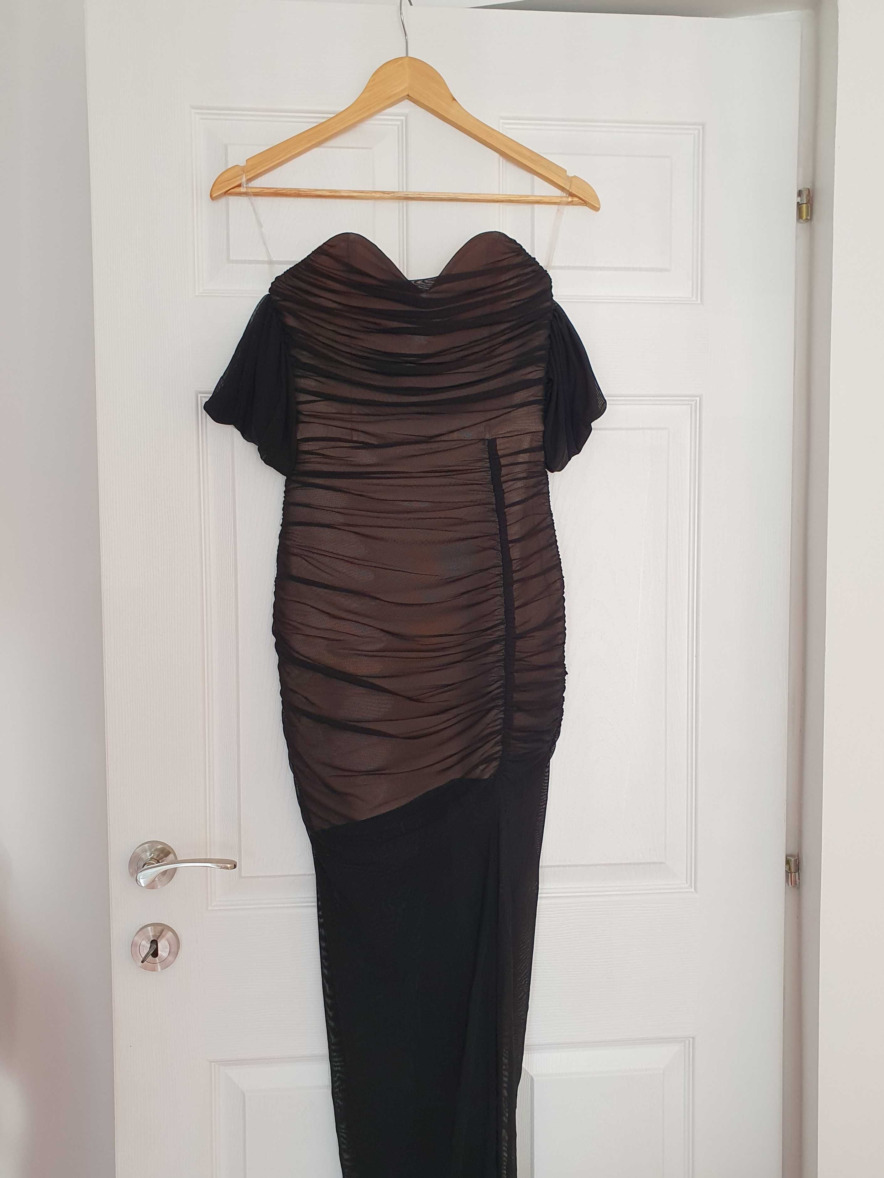 Rochie elegantă neagra, lunga