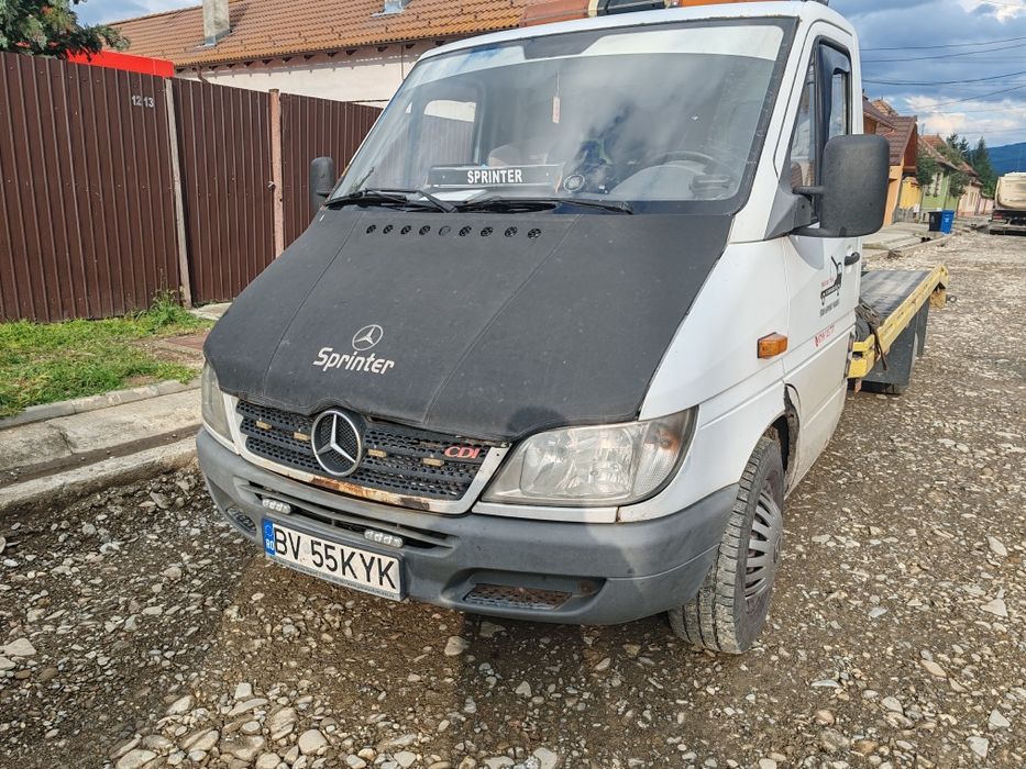 Platformă tractări auto Ba14 – troliu 6T, cauciucuri noi, pregătită