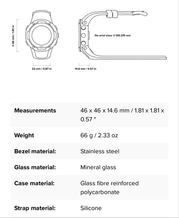 Suunto 5 All black  1 gen