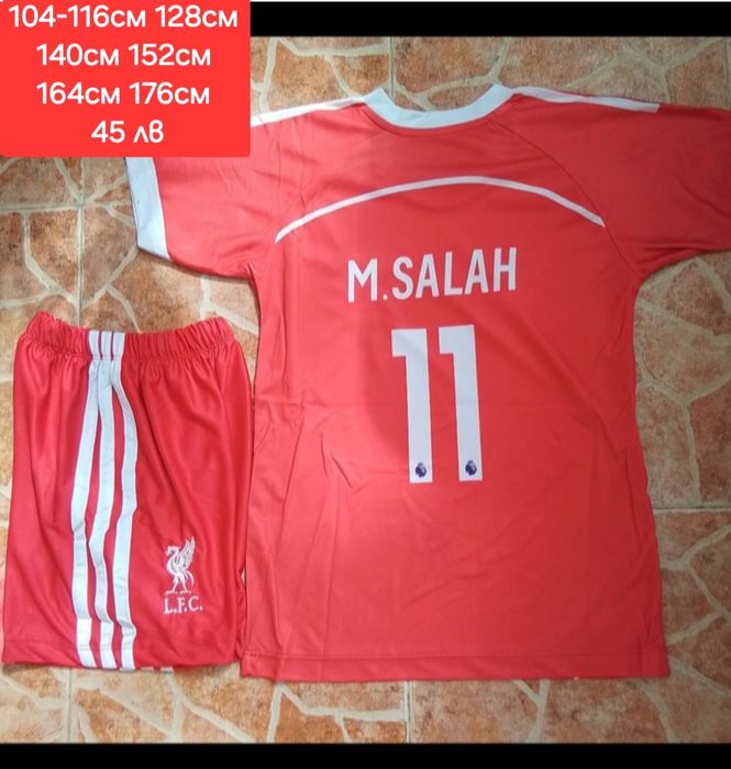11 SALAH детско юношески футболни екипи НОВО сезон 2025-26 г LIVERPOOL