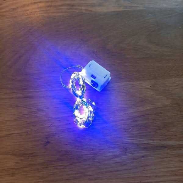 НОВИ! LED лампички – 10м + 3м, лилави, с дистанционно, 2 бр/к-кт