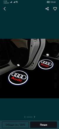 Светещо лед лого за врати Audi