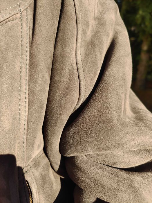 Cojoc barbat blana naturala miel XXL 54 NOU Maro Bej Sherling